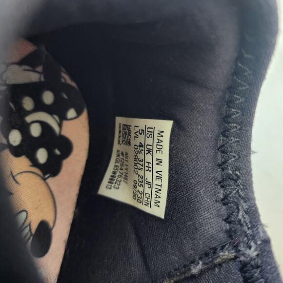 Adidas Shoes Womens Size 5 Sneakers Satin Minnie Mouse Polka Dot Disney Fortarun - Picture 6 of 11